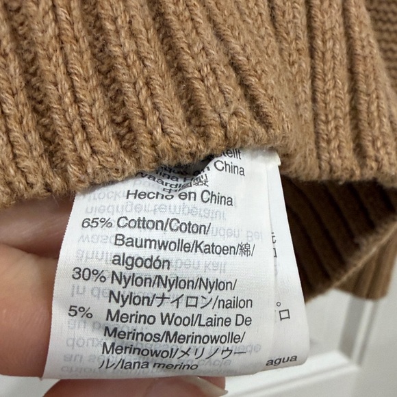 EUC J. Crew Camel Crew Neck Sweater - Picture 4 of 5